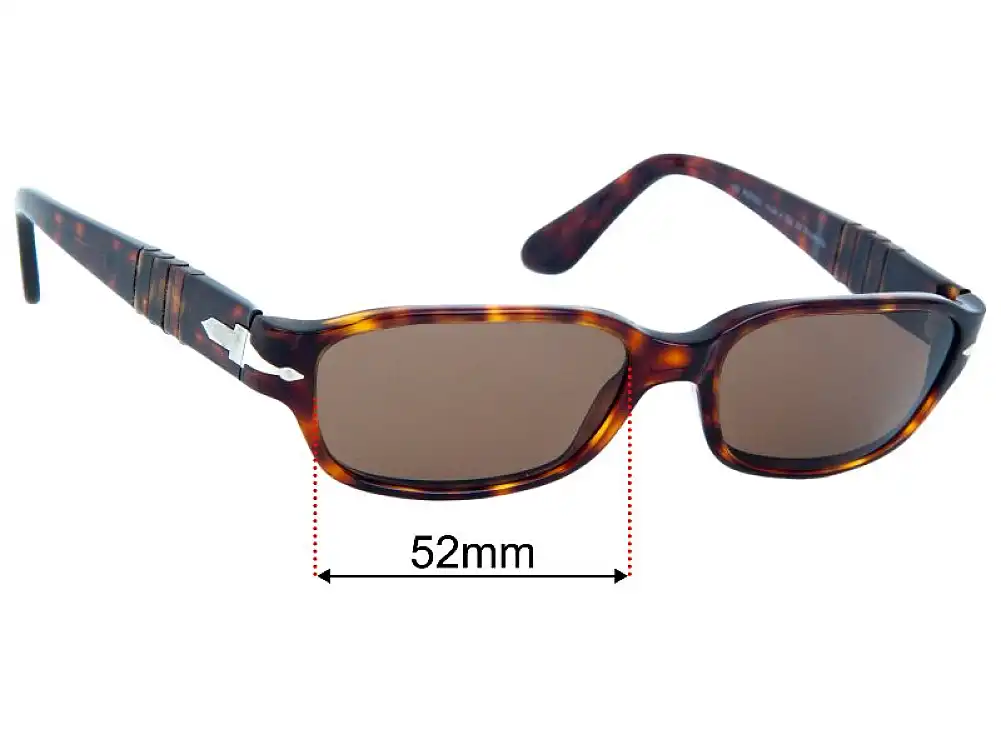 Sunglass Fix Replacement Lenses for Persol 2602-S - 52mm Wide Sunglass Fix Replacement Lenses for Persol 2602-S - 52mm Wide