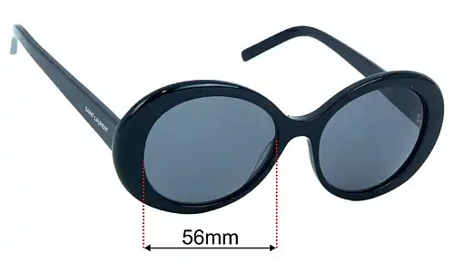 Sunglass Fix Replacement Lenses for Saint Laurent SL 419 - 56mm Wide Saint Laurent SL 419 Replacement Lenses 56mm wide