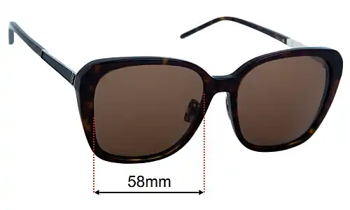 Sunglass Fix Replacement Lenses for Saint Laurent SL M78/F - 58mm Wide Saint Laurent SL M78/F Replacement Lenses 58mm wide