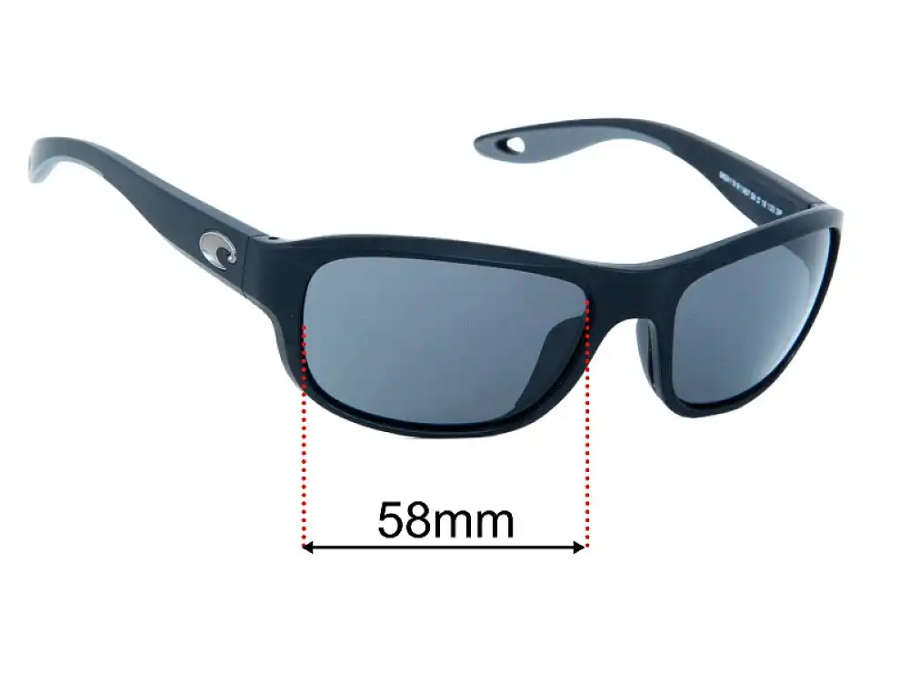 Sunglass Fix Replacement Lenses for Costa Del Mar Clipperton - 58mm Wide Sunglass Fix Replacement Lenses for Costa Del Mar Clipperton - 58mm Wide
