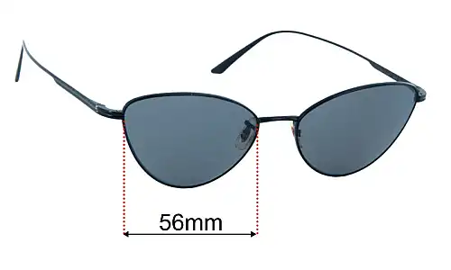 Sunglass Fix Replacement Lenses for Oliver Peoples OV1328S - 56mm Wide Oliver Peoples OV1328S Replacement Lenses 56mm wide