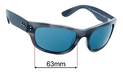 Sunglass Fix Replacement Lenses for Ray-Ban RB2289 Mega Balorama 63mm Ray-Ban RB2289 Mega Balorama Replacement Lenses 63mm wide