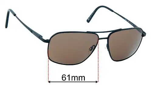 Sunglass Fix Replacement Lenses for Serengeti Stanton - 61mm Wide Serengeti Stanton Replacement Lenses 61mm wide
