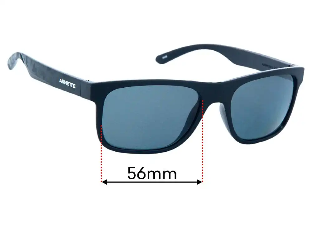Sunglass Fix Replacement Lenses for Arnette Khim AN4341 - 56mm Wide Sunglass Fix Replacement Lenses for Arnette Khim AN4341 - 56mm Wide