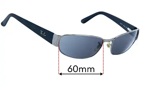 Sunglass Fix Replacement Lenses for Ray-Ban RB3141 - 60mm Wide Ray-Ban RB3141 Replacement Lenses 60mm wide