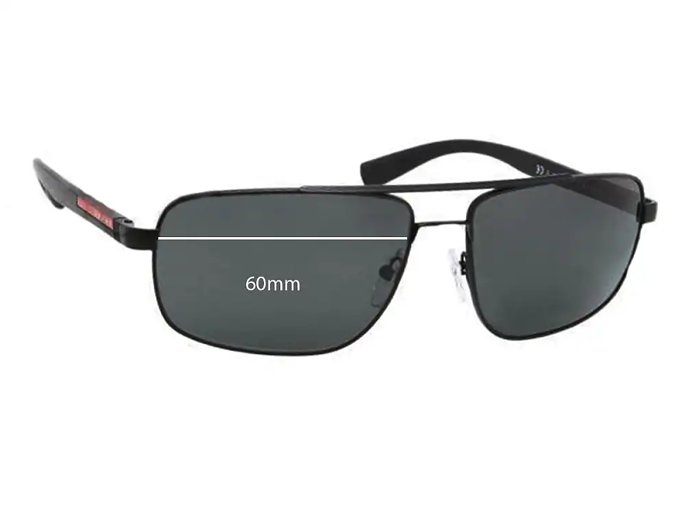 Sunglass Fix Replacement Lenses for Prada SPS55N - 60mm Wide Sunglass Fix Replacement Lenses for Prada SPS55N - 60mm Wide