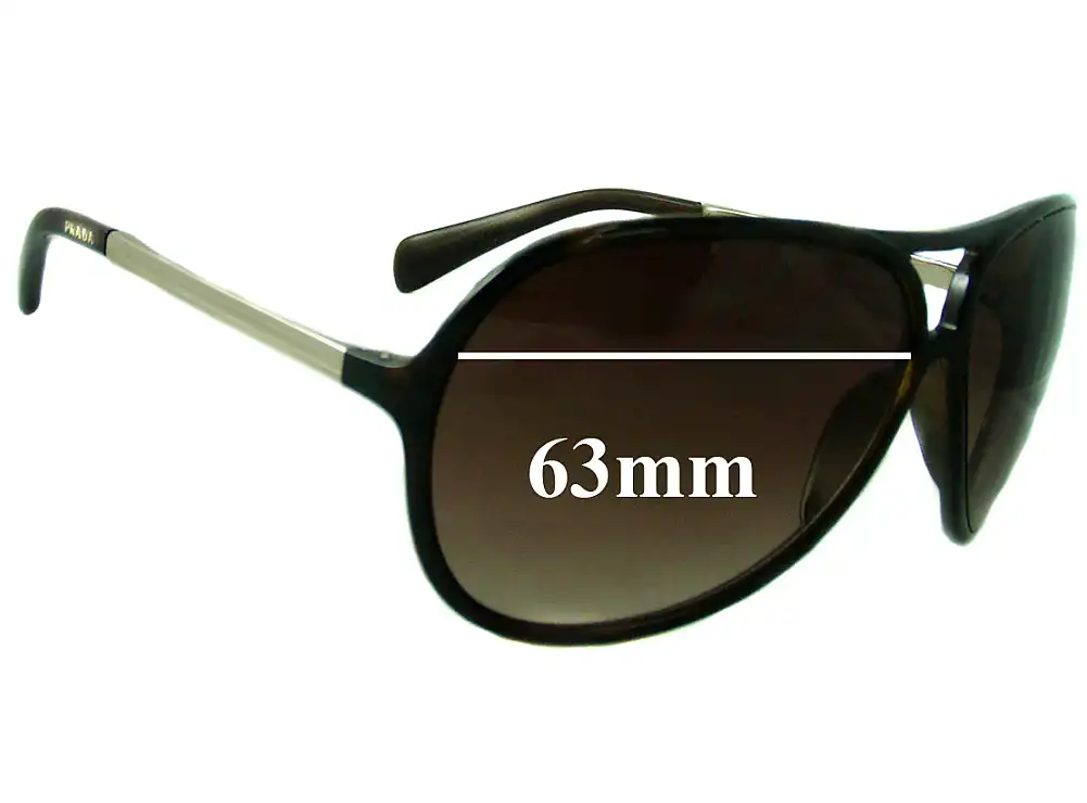 Sunglass Fix Replacement Lenses for Prada SPR06N & PR06NS - 63mm Wide Sunglass Fix Replacement Lenses for Prada SPR06N & PR06NS - 63mm Wide
