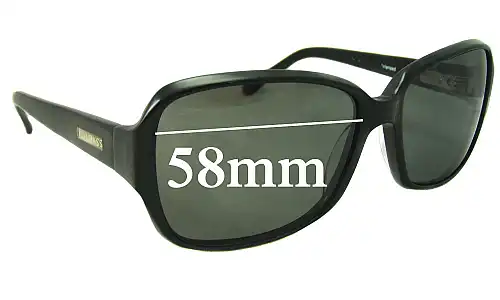 Sunglass Fix Replacement Lenses for Bill Bass Jessie - 58mm Wide Sunglass Fix Replacement Lenses for Bill Bass Jessie - 58mm Wide