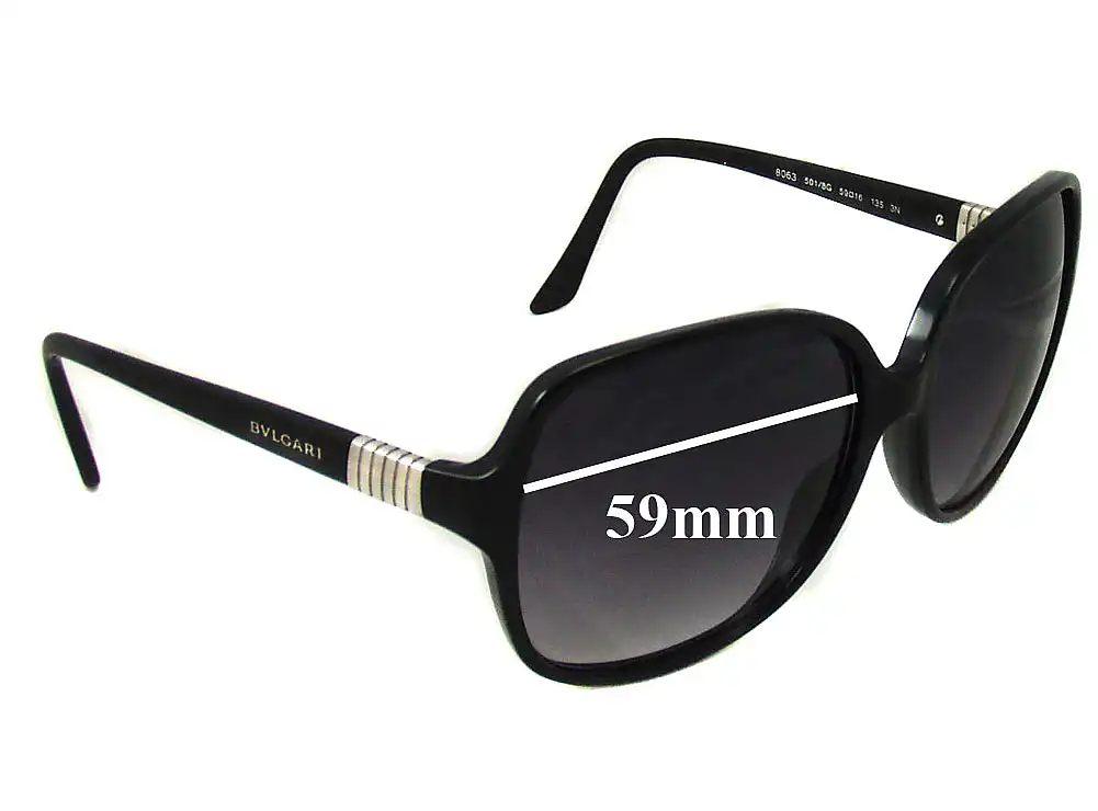 Sunglass Fix Replacement Lenses for Bvlgari 8063 - 59mm Wide Sunglass Fix Replacement Lenses for Bvlgari 8063 - 59mm Wide
