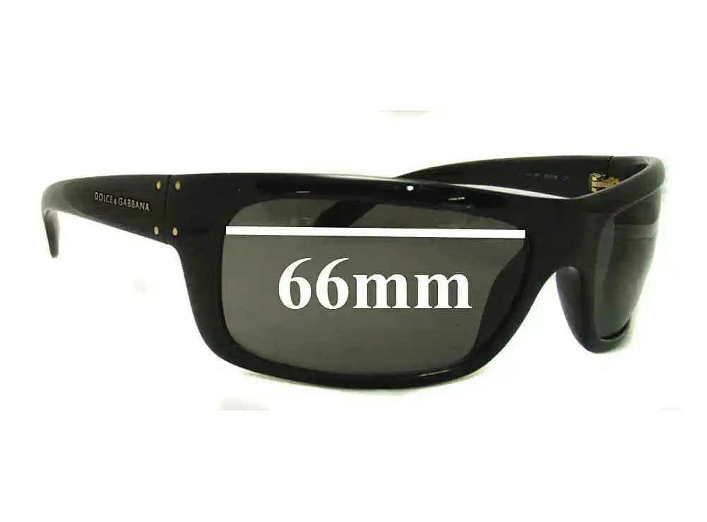 Sunglass Fix Replacement Lenses for Dolce & Gabbana Unknown Model - 66mm Wide Sunglass Fix Replacement Lenses for Dolce & Gabbana Unknown Model - 66mm Wide