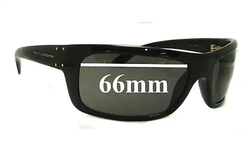 Sunglass Fix Replacement Lenses for Dolce & Gabbana Unknown Model - 66mm Wide Sunglass Fix Replacement Lenses for Dolce & Gabbana Unknown Model - 66mm Wide