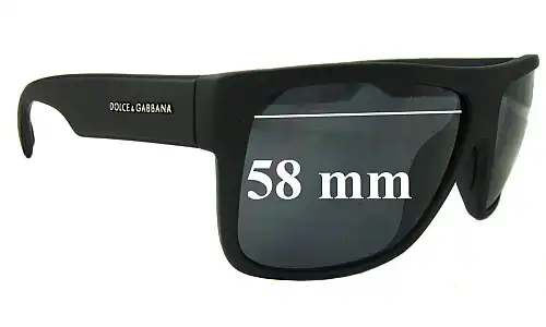 Sunglass Fix Replacement Lenses for Dolce & Gabbana DG6070 - 58mm Wide Dolce & Gabbana DG6070 Replacement Lenses 58mm wide