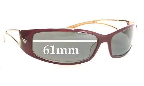 Sunglass Fix Replacement Lenses for Emporio Armani EA9147 - 61mm Wide Sunglass Fix Replacement Lenses for Emporio Armani EA9147 - 61mm Wide