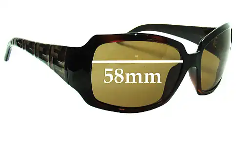 Sunglass Fix Replacement Lenses for Fendi FS 343 - 58mm Wide Sunglass Fix Replacement Lenses for Fendi FS 343 - 58mm Wide