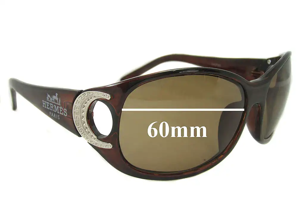 Sunglass Fix Replacement Lenses for Hermes 143T33 - 60mm Wide Sunglass Fix Replacement Lenses for Hermes 143T33 - 60mm Wide