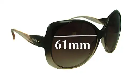 Sunglass Fix Replacement Lenses for Jimmy Choo Dahlia - 61mm Wide Sunglass Fix Replacement Lenses for Jimmy Choo Dahlia - 61mm Wide