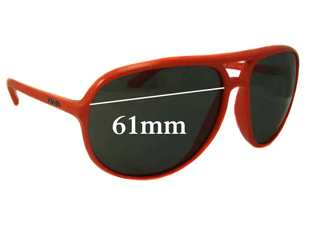 Sunglass Fix Replacement Lenses for Prada SPR09M - 61mm Wide Sunglass Fix Replacement Lenses for Prada SPR09M - 61mm Wide