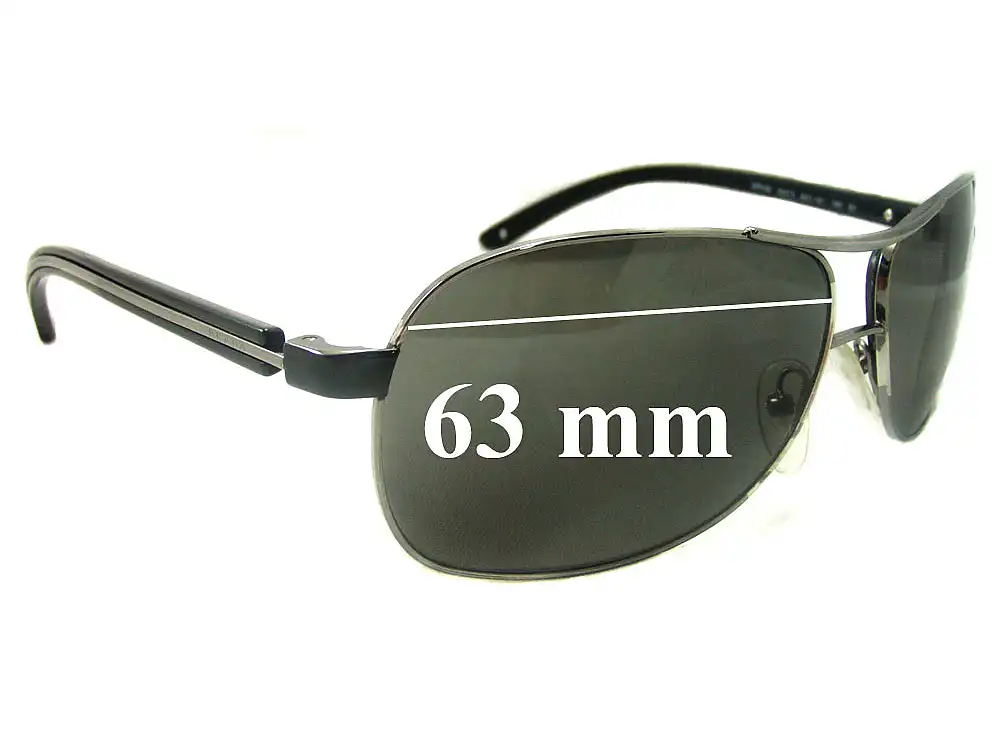 Sunglass Fix Replacement Lenses for Prada SPR59L - 63mm Wide Sunglass Fix Replacement Lenses for Prada SPR59L - 63mm Wide