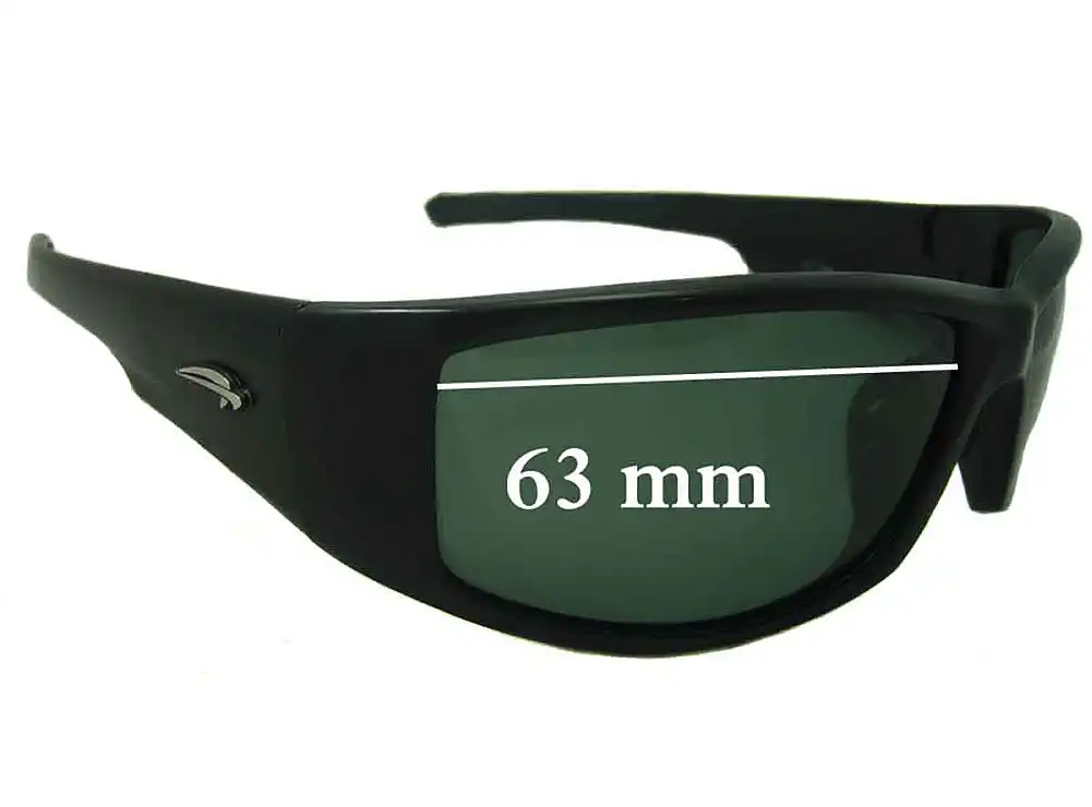 Sunglass Fix Replacement Lenses for Ryders Unknown Model - 63mm Wide Sunglass Fix Replacement Lenses for Ryders Unknown Model - 63mm Wide