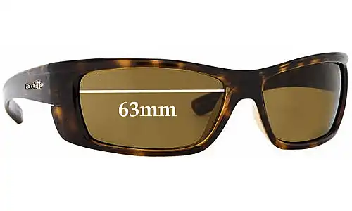 Arnette AN4115 Replacement Lenses 63mm Arnette Slammer AN4115 Replacement Sunglass Lenses - 63mm Across