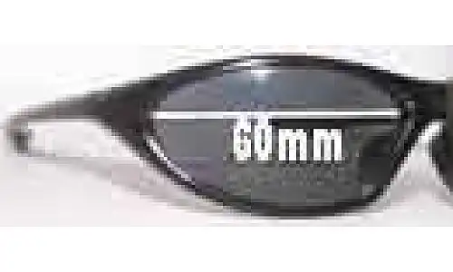 Sunglass Fix Replacement Lenses for Blue V - 60mm Wide Blue V Replacement Lenses 60mm wide
