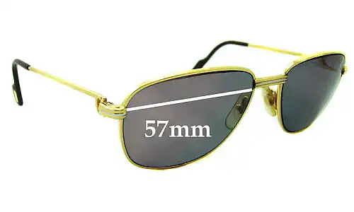 Sunglass Fix Replacement Lenses for Cartier CO710 - 57mm Wide Sunglass Fix Replacement Lenses for Cartier CO710 - 57mm Wide