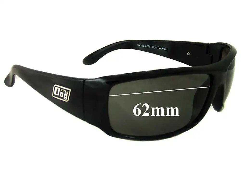 Sunglass Fix Replacement Lenses for Dirty Dog Puddle - 62mm Wide Sunglass Fix Replacement Lenses for Dirty Dog Puddle - 62mm Wide