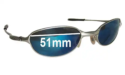 Sunglass Fix Replacement Lenses for Oakley E Wire 2.1 - 51mm Wide Oakley E Wire 2.1 Replacement Lenses 51mm wide