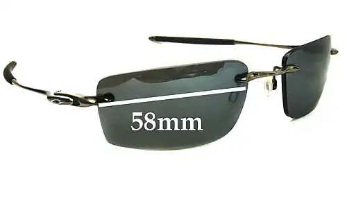 Sunglass Fix Replacement Lenses for Oakley Why 8.2 - 58mm Wide Sunglass Fix Replacement Lenses for Oakley Why 8.2 - 58mm Wide