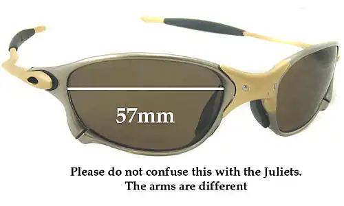 Sunglass Fix Replacement Lenses for Oakley METAL XX - 57mm Wide Sunglass Fix Replacement Lenses for Oakley METAL XX - 57mm Wide