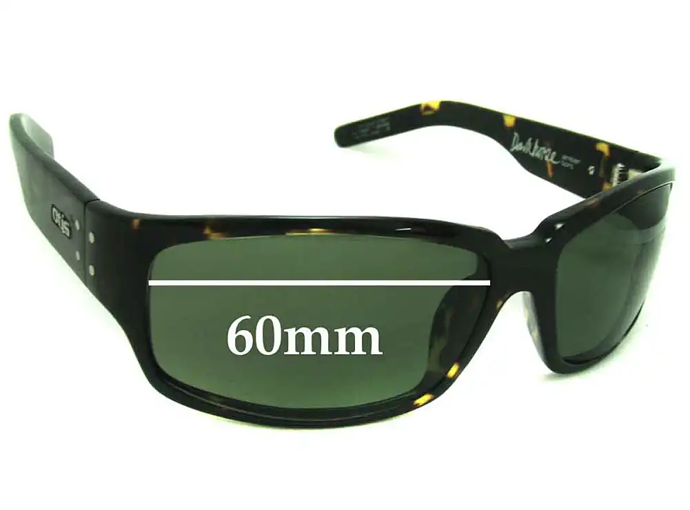 Sunglass Fix Replacement Lenses for Otis Dark Horse - 60mm Wide Sunglass Fix Replacement Lenses for Otis Dark Horse - 60mm Wide
