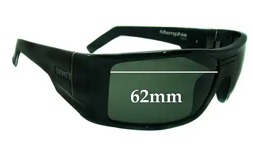 Sunglass Fix Replacement Lenses for Otis Memphis - 62mm Wide Sunglass Fix Replacement Lenses for Otis Memphis - 62mm Wide