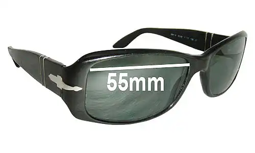 Sunglass Fix Replacement Lenses for Persol 2861-S - 55mm Wide Sunglass Fix Replacement Lenses for Persol 2861-S - 55mm Wide