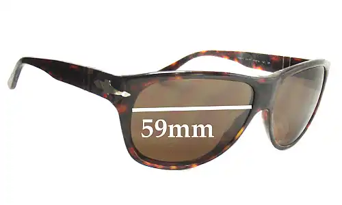 Sunglass Fix Replacement Lenses for Persol 2962-S - 59mm Wide Persol 2962-S Replacement Lenses 59mm wide