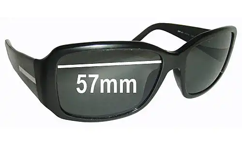 Sunglass Fix Replacement Lenses for Prada SPS14H - 57mm Wide Sunglass Fix Replacement Lenses for Prada SPS14H - 57mm Wide