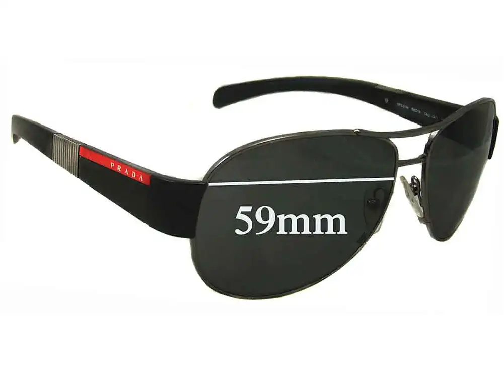 Sunglass Fix Replacement Lenses for Prada SPS51H & PS51HS - 59mm Wide Sunglass Fix Replacement Lenses for Prada SPS51H & PS51HS - 59mm Wide