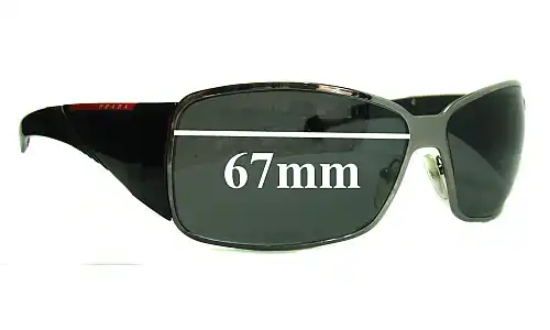 Sunglass Fix Replacement Lenses for Prada SPS55H - 67mm Wide Prada SPS55H Replacement Lenses 67mm wide