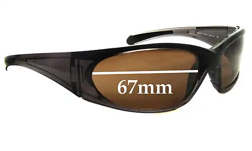 Sunglass Fix Replacement Lenses for Prada SPS01F - 67mm Wide Prada SPS01F Replacement Lenses 67mm wide