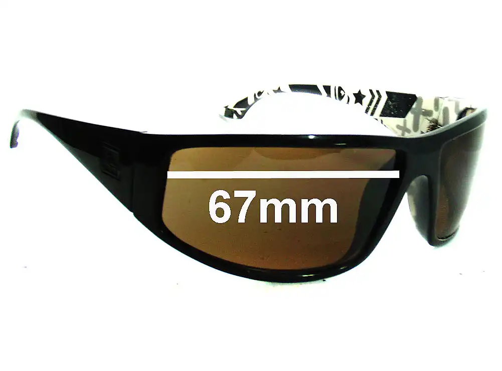 Sunglass Fix Replacement Lenses for Quiksilver AKKA DAKKA - 67mm Wide Sunglass Fix Replacement Lenses for Quiksilver AKKA DAKKA - 67mm Wide