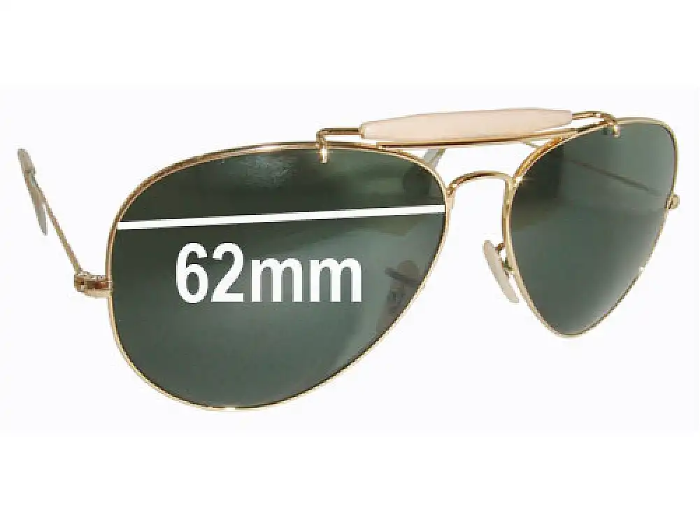 Sunglass Fix Replacement Lenses for Ray-Ban RB3029 Outdoorsman II - 62mm Wide Sunglass Fix Replacement Lenses for Ray-Ban RB3029 Outdoorsman II - 62mm Wide