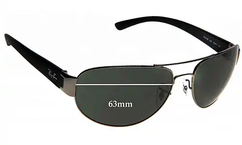 Sunglass Fix Replacement Lenses for Ray-Ban RB3448 - 63mm Wide Ray-Ban RB3448 Replacement Lenses 63mm wide