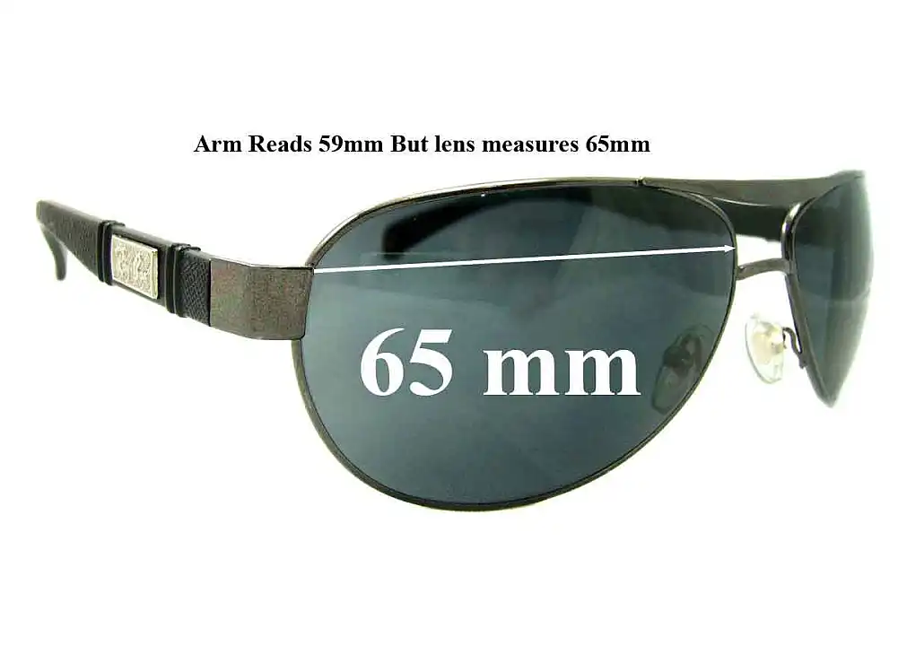 Sunglass Fix Replacement Lenses for Ray-Ban RB5313 Aviator - 65mm Wide Sunglass Fix Replacement Lenses for Ray-Ban RB5313 Aviator - 65mm Wide