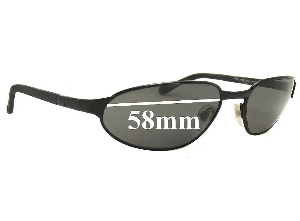 Sunglass Fix Replacement Lenses for Ray-Ban RAM1551AA - 58mm Wide Sunglass Fix Replacement Lenses for Ray-Ban RAM1551AA - 58mm Wide