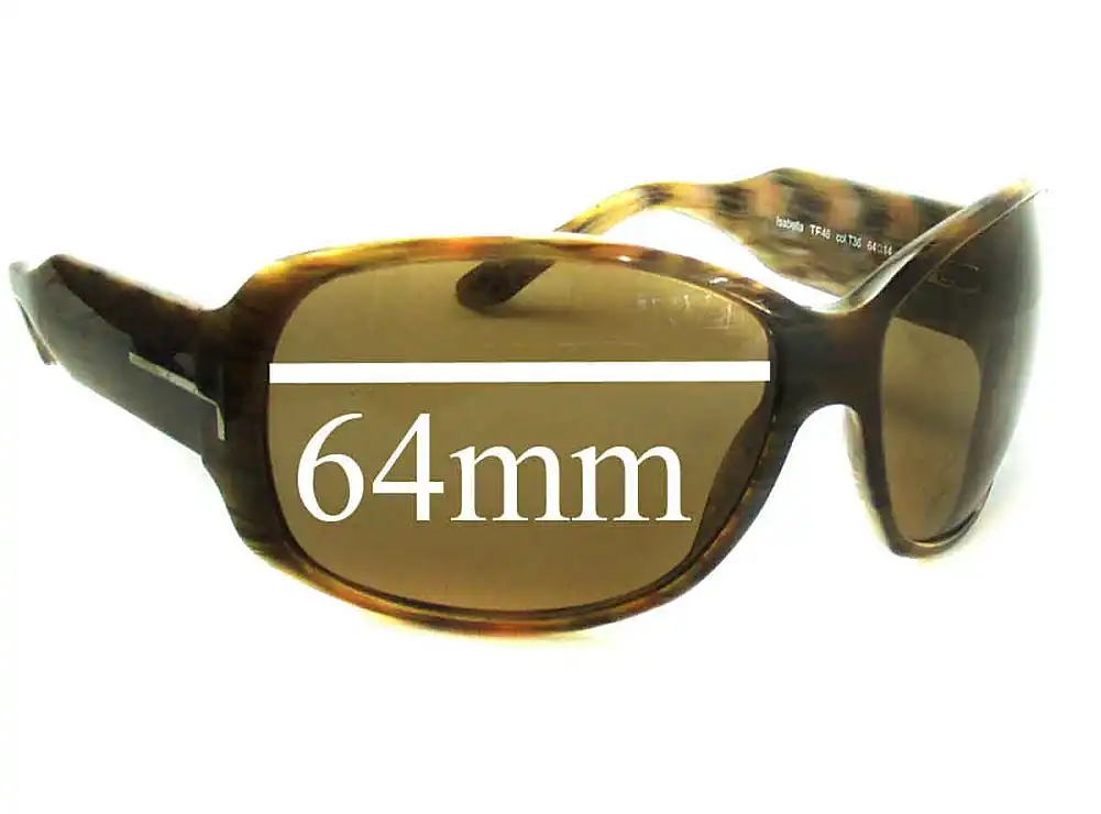 Sunglass Fix Replacement Lenses for Tom Ford Isabella TF46 - 64mm Wide Sunglass Fix Replacement Lenses for Tom Ford Isabella TF46 - 64mm Wide