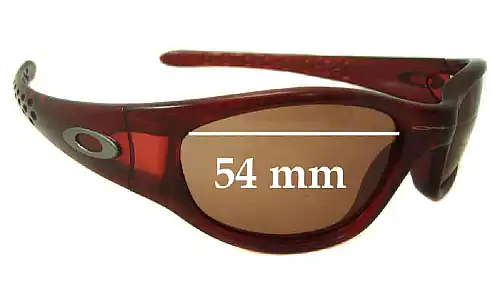Sunglass Fix Replacement Lenses for Oakley Ten Old - 54mm Wide Sunglass Fix Replacement Lenses for Oakley Ten Old - 54mm Wide