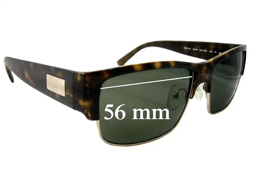 Sunglass Fix Replacement Lenses for Prada SPR11M - 56mm Wide Sunglass Fix Replacement Lenses for Prada SPR11M - 56mm Wide