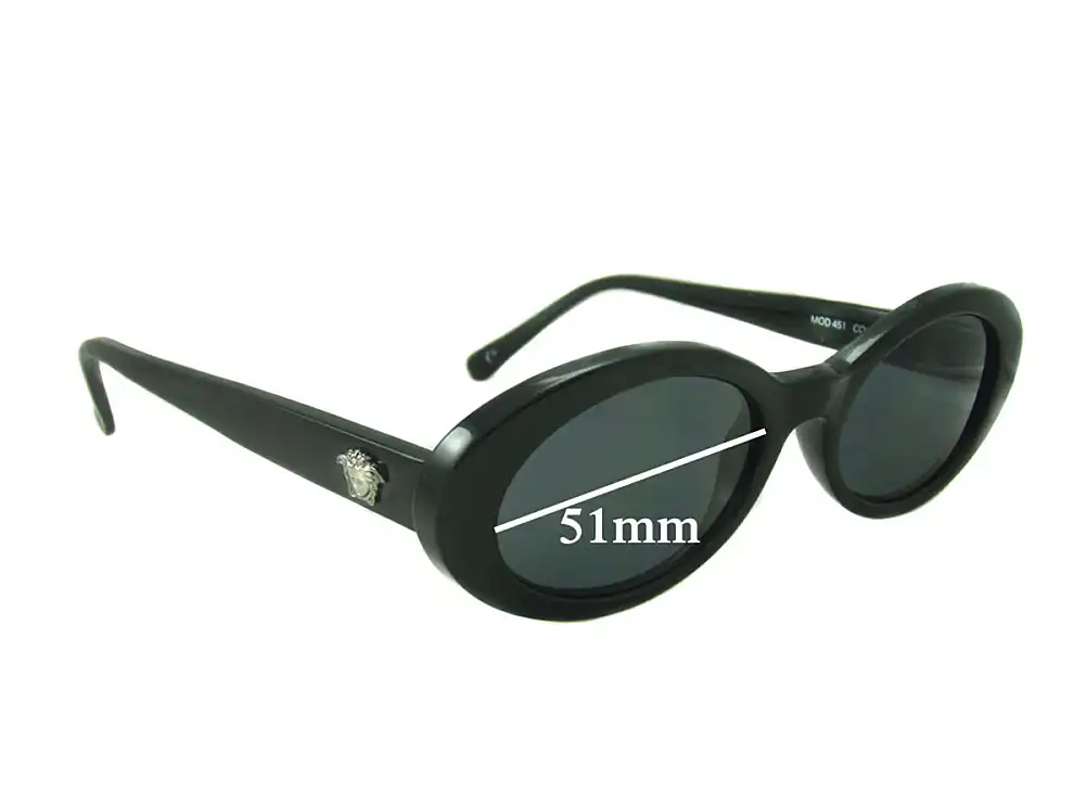 Sunglass Fix Replacement Lenses for Versace MOD 451 - 51mm Wide Sunglass Fix Replacement Lenses for Versace MOD 451 - 51mm Wide