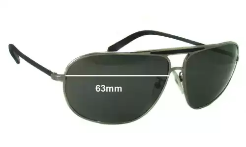 Sunglass Fix Replacement Lenses for Ermenegildo Zegna SZ 3072 - 63mm Wide Sunglass Fix Replacement Lenses for Ermenegildo Zegna SZ 3072 - 63mm Wide