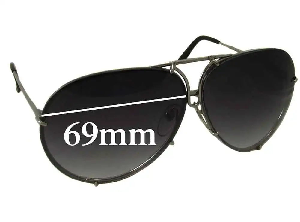 Sunglass Fix Replacement Lenses for Porsche P 8478 - 69mm Wide Sunglass Fix Replacement Lenses for Porsche P 8478 - 69mm Wide