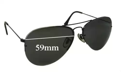 Sunglass Fix Replacement Lenses for Ray-Ban RB3450 - 59mm Wide Sunglass Fix Replacement Lenses for Ray-Ban RB3450 - 59mm Wide